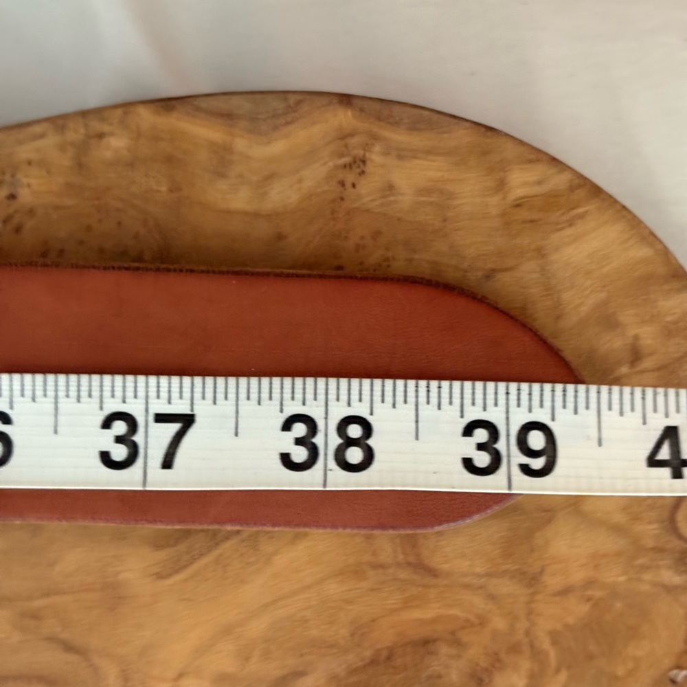 Lucky Brand Beaded Brown Leather Belt - Picture 6 of 10